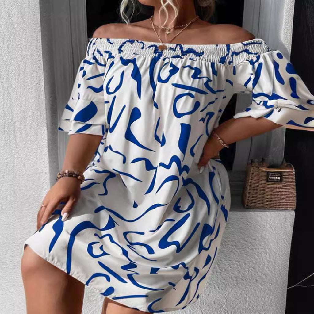 Casual Chic Plus-Size Printed Dress