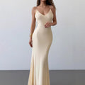 Womens Slim-fit Mermaid Long Dress With Thin Straps
